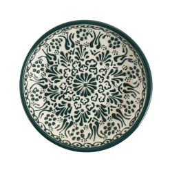 El Boyali Seramikler Tableware Brands|Crockery & Dinnerware^Yesil Ve Beyaz Boyali Shallow Bowl, 16cm