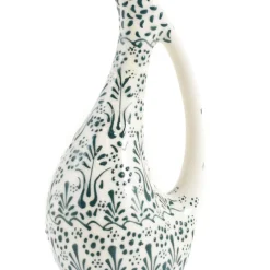 El Boyali Seramikler Tableware Brands|Jugs & Bottles^Yesil Ve Beyaz Boyali Tall Jug, 385ml