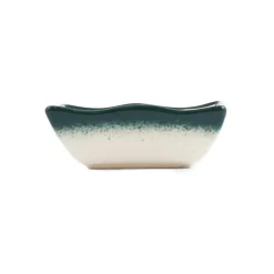 El Boyali Seramikler Tableware Brands|Crockery & Dinnerware^Yesil Ve Beyaz Boyali Wavy Edge Sauce Dish, 11.5cm